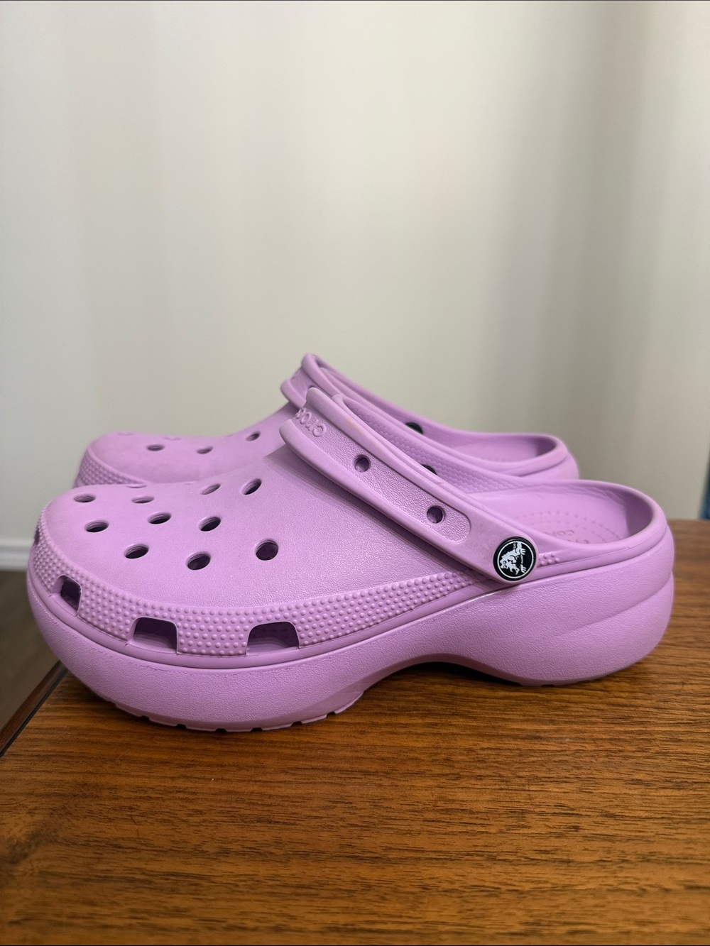 CROCS Platform Classic Clog in Lavender Purple